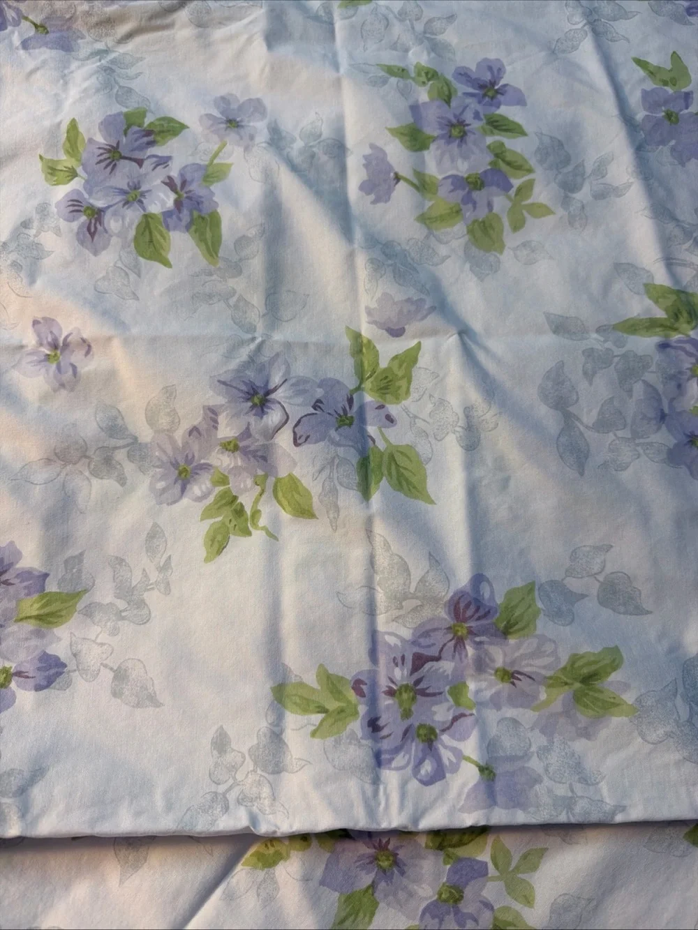 Floral Lavender and Green Home watercolor Pillowcase - Martha Stewart everyday